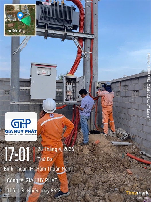 Công trình Trạm biến áp (TBA) tại Khu công nghiệp Hàm Kiệm